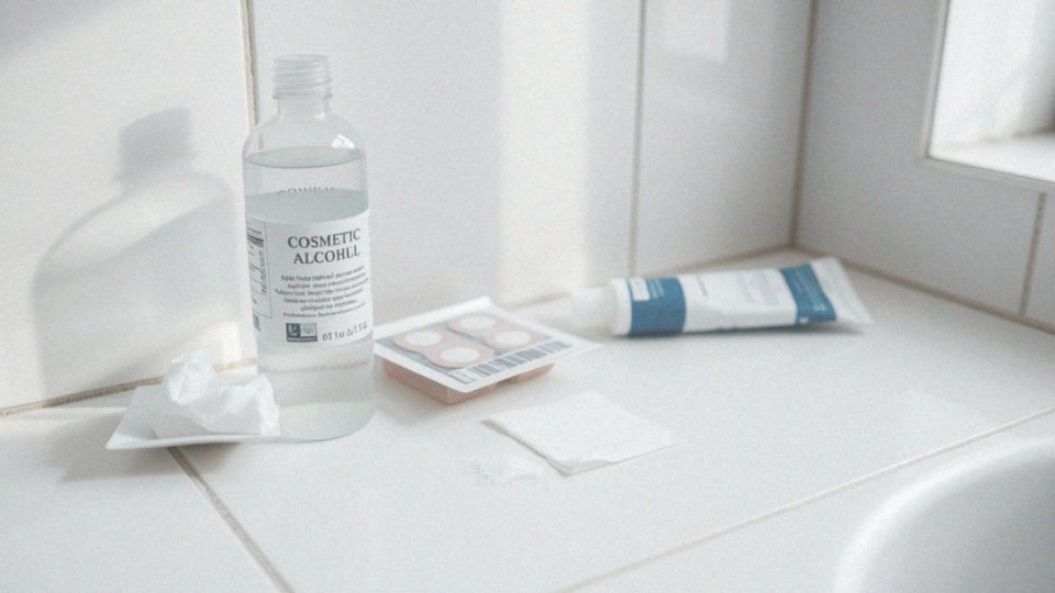 Jak używać spirytusu kosmetycznego do zmywania kleju?
